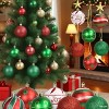 TackView 16Pcs Christmas Ball Ornaments, 2.3''Christmas Baubles Christmas Tree Hanging Ball Set for Xmas Party Indoor Outdoor Decorations - 4 of 4