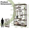 UbMelt Book Shelf Freestanding Modern 68.9 Inch Bookcase Storage Organizer with 9 Open Shelves for Living Room,Bedroom - 4 of 4