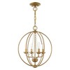 Livex Lighting Arabella 4 - Light Chandelier in  Antique Gold Leaf - 2 of 4