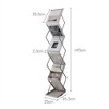 Magazine Rack Floor, Aluminum Magazine Display, Foldable Brochure Display Stand, Portable Magazine Stand Literature Rack W/Carrying Bag for Exhibition - 2 of 4