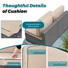 Celebalcony 8-Piece Outdoor Patio Sectional Seating Group with Cushions - 4 of 4