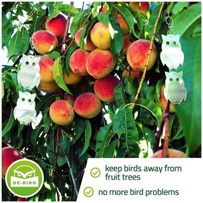 Silver Reflective Owl Bird Repellent Discs, Outdoor, 8-Pack