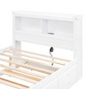 NicBex Full Size Platform Bed Modern Wooden Bed Frame with Trundle, Storage Headboard, 2 Drawers and Ports for Bedroom, No Box Spring Required - 4 of 4