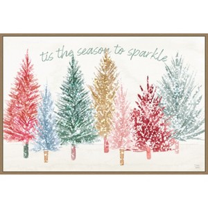 Amanti Art Holiday Sparkle I by Dina June Canvas Wall Art Print Framed - 1 of 4