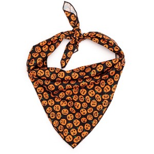 The Worthy Dog Jack-O-Lantern Bandana Accessory - 1 of 3