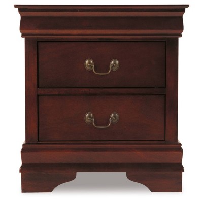 Alisdair Dark Brown Transitional 2-Drawer Nightstand