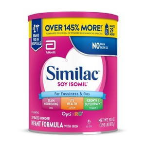 Similac Soy Isomil Powder Infant Formula - 30.8oz - 1 of 4