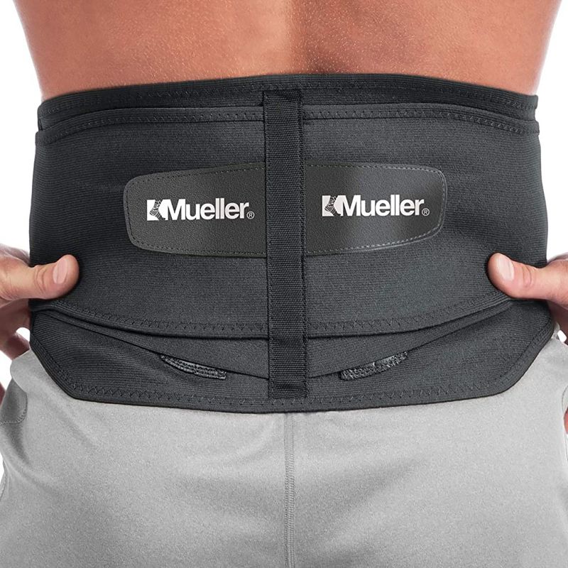 Mueller Plus Size Adjustable Back Brace w/Lumbar Pad - Black, 2 of 3