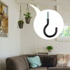 Unique Bargains Home Cup Ceiling Vinyl Coated Metal Coated Screw-in Hanger Hooks 30 Pcs - 4 of 4