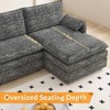 COZONY 108" Modular Sectional, Deep-Seat Chenille L-Shaped Cloud Sofa for 4 w/ Movable Ottoman, Living Room/Apartment - 4 of 4