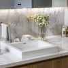 Cobbe Bathroom Sink Faucet 3-Hole Installation 8-Inch Widespread Faucet Double Handle Brushed Nickel - 2 of 4