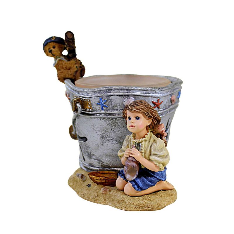 Boyds Bears Resin 4.5 Inch Lucinda And Dawn By The Sea Votive Bearstone Votive Candle Holders, 2 of 4