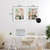 Stupell Industries Minty Garden Flowers , White, 17" x 21" - 3 of 4