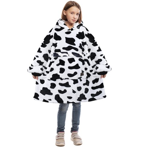 Cow print oversized hoodie sale