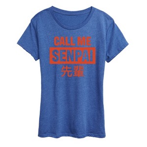 Women's - Instant Message - Call Me Senpai Short Sleeve Graphic T-Shirt - 1 of 4