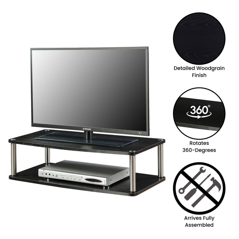 Designs2Go XL Double Tier Swivel Riser for TVs up to 37 Inches Breighton Home, 4 of 8