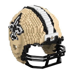 Forever Collectibles New Orleans Saints NFL FOCO BRXLZ Helmet Building Block Set - 1 of 4