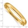 Black Bow Jewelry 8mm 14k Yellow Gold Polished Domed Hinged Bangle Bracelet, 8 Inch - 4 of 4