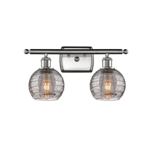 Athens Deco Swirl - 2 Light Bath Vanity In Industrial Style-11 Inches Tall and 16 Inches Wide - 1 of 1