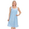 Collections Etc Seersucker Check Nightgown - 2 of 4