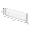 iDesign Plastic Adjustable Deep Drawer Dividers - Set of 8 - Clear - 4 of 4