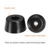 Unique Bargains Rubber Non Slip Shock Absorption Durable Furniture Pads Black - 3 of 4
