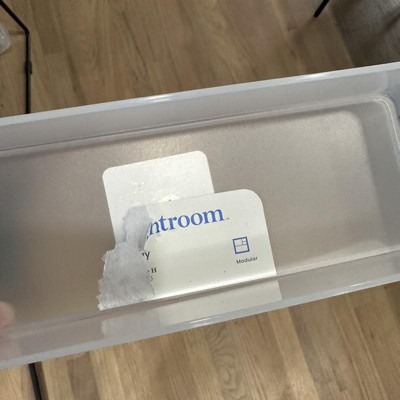Large Bathroom Organizer Bin With Handles Clear - Brightroom™ : Target