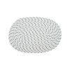 Unique Bargains Trivet Oval Rope Coaster Cotton Non-Woven Fabric 12.6"x8.66"x0.31" - 3 of 3