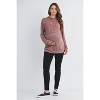 Hello Miz Womens Double Layer Long Sleeve Maternity Nursing Hoodie - Mauve - Medium - 4 of 4
