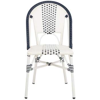 Zoya Chair (Set Of 2) - Navy/White - Safavieh.