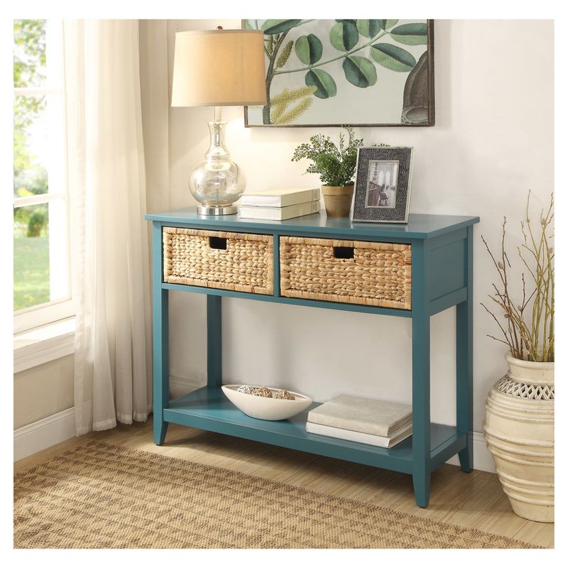 Console Table Teal - Acme Furniture, 3 of 10
