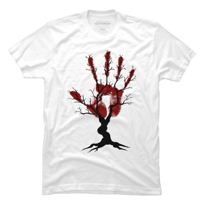 Men's Design By Humans Halloween Tree By aisenArt T-Shirt