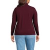 Lands' End Women's Relaxed Cotton Long Sleeve Mock Turtleneck - 2 of 4