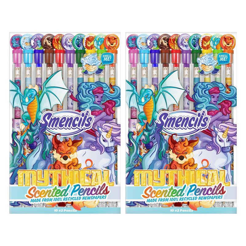 Scentco 20pk Gourmet Scented #2 Smencils w/Black Finish Mythical, 1 of 6