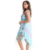 Riviera Sun Womens Tie Dye Summer Dress - Beach Cover Up with Embroidery & Fringes- Dresses for Women - 2 of 3