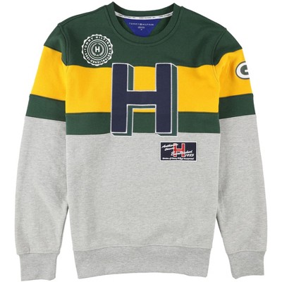 Tommy Hilfiger Mens Green Bay Packers Sweatshirt, Multicoloured, Medium