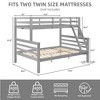 Dsvimoy Bed Bunk Bed with Safety Guardrails and Strong Support for Kids Room

, Gray, 79.53"*58.66"*61.81" - 3 of 4