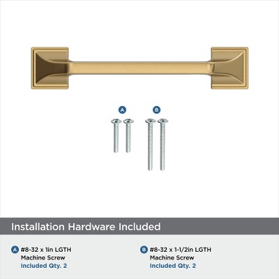 Champagne Bronze Matte Cabinet Bar Pull with Mounting Hardware