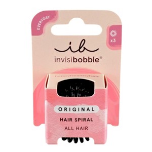 Invisibobble Original Crystal Clear Hair Spiral - 3 pc - The revolutionary hair tie that leaves no trace - 1 of 4