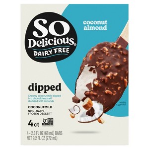 So Delicious Coconut Almond Minis Frozen Dessert Bars - 9.2oz - 4pk - 1 of 4