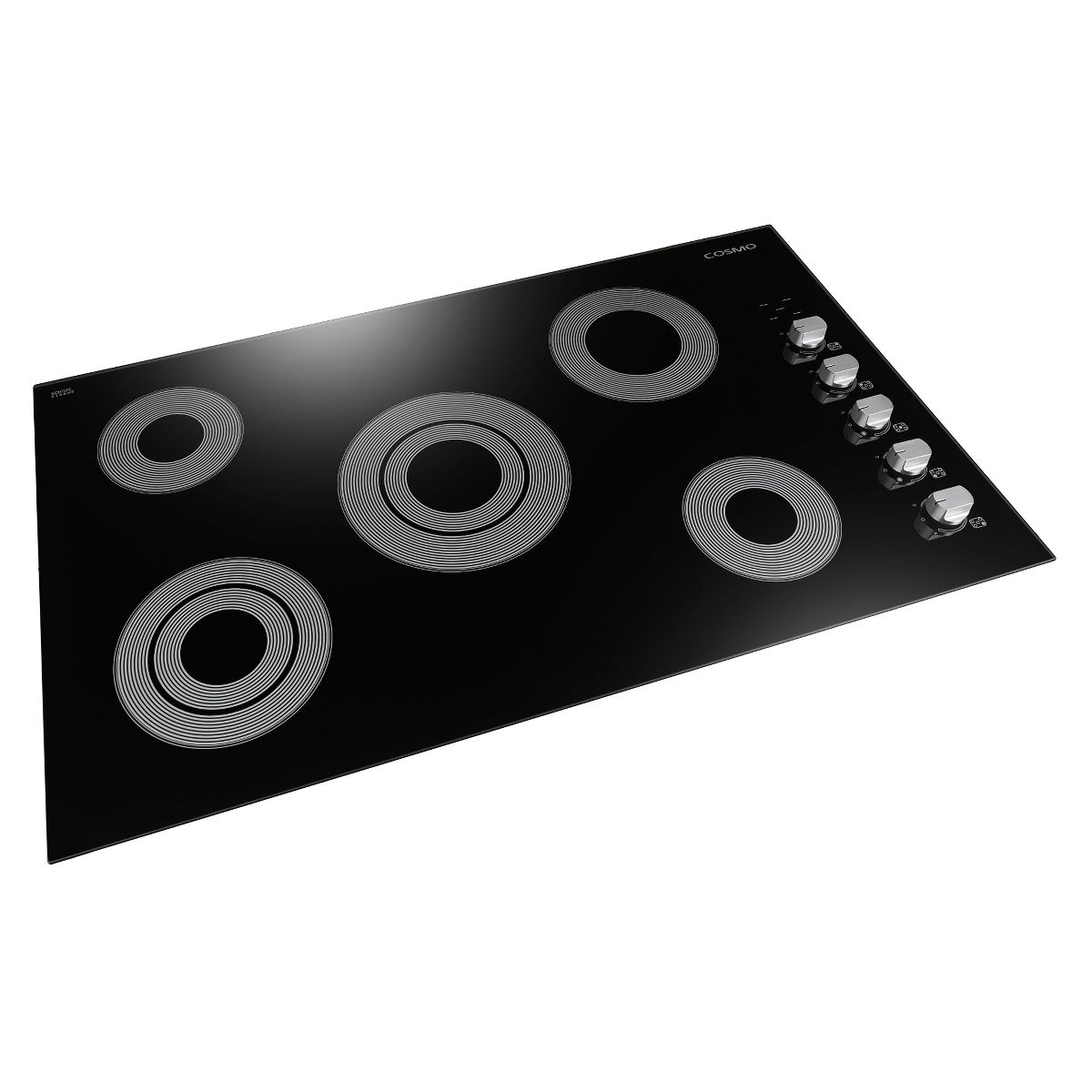 Cosmo COS-365ECC 36 in. Electric Ceramic Glass Cooktop with 5 Burners, Dual Zone Elements, Hot Surface Indicator Light and Control Knobs - thumbnail 7