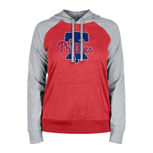 Mlb Atlanta Braves Women's Lightweight Bi-blend Hooded Sweatshirt