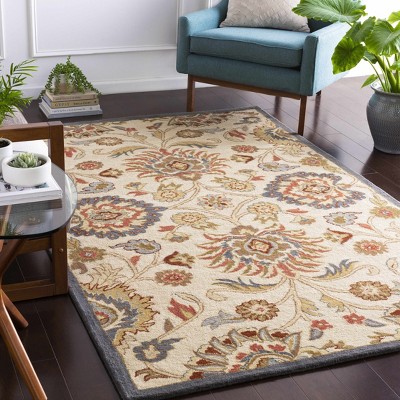 Hauteloom Conesus Hand Tufted Blue & Rust 1204 Area Rug