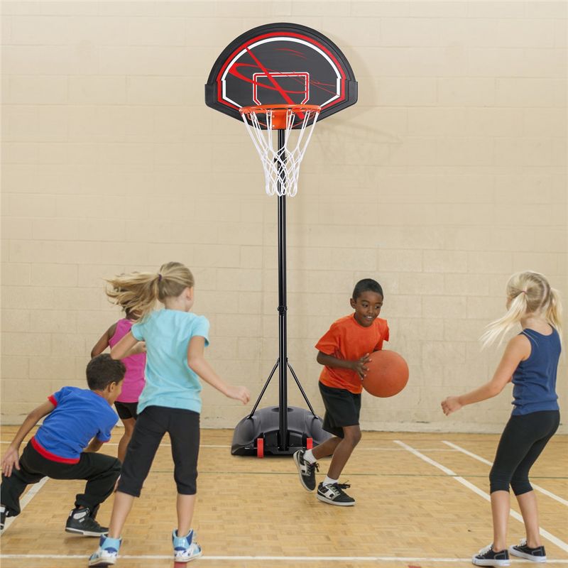 Yaheetech 32" Youth Portable Basketball Hoop for Outdoors Black, 3 of 11