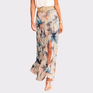 Women's Side Slit Maxi Skirt - LASCANA - 1 of 4