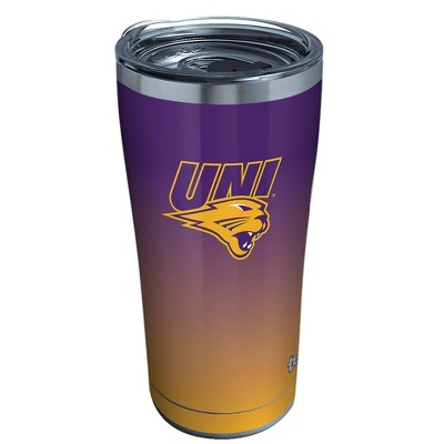 NCAA Northern Iowa Panthers 20oz Ombre Stainless Steel Tumbler with Lid