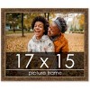 PosterPalooza | Textured Gold Picture Frame - UV Acrylic, Backing Board, Hanging Hardware Included - 2 of 4