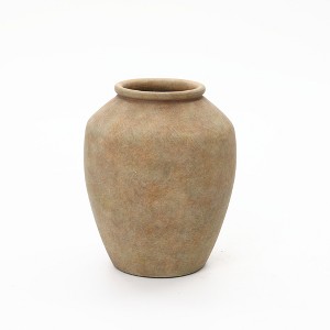 LuxenHome Terracotta Vase with Earthy Brown Tones, Accent for Farmhouse or Boho Interiors - 1 of 4