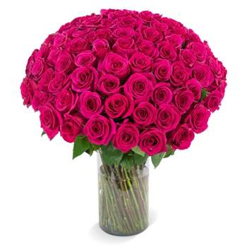 Fresh Cut 100-stem Hot Pink Rose Bouquet
