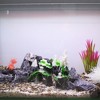 Unique Bargains Aquarium Terrariums Mountain for Fish Tank Landscape Decoration Green White 6.14" 1pcs - 2 of 4